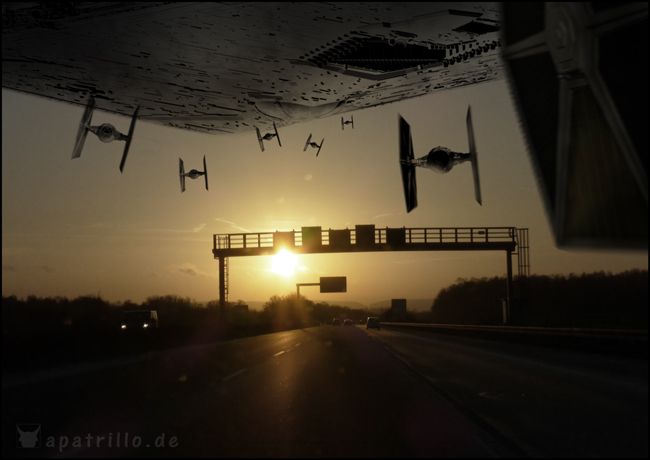 Tie-fighter auf der a4